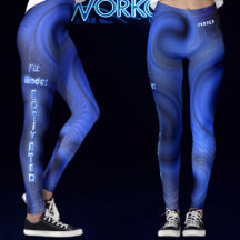 Liquid Swirl Holographic Neon Fitness 2026 Blue