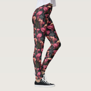 Leggings Lis calla athlétiques roses charme meilleurs cadea
