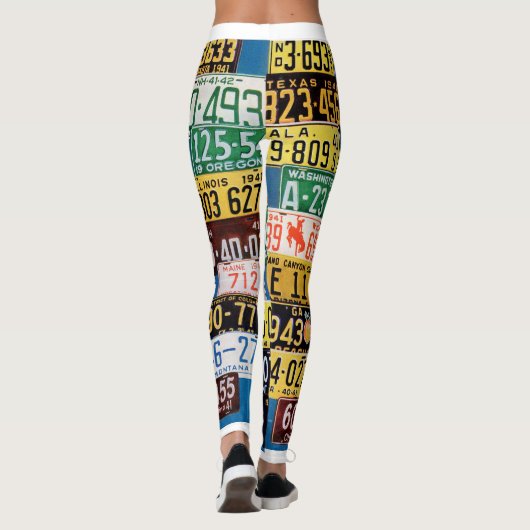 Leggings Listes de licences (Dos)
