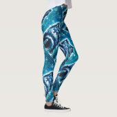 Leggings Little Doggy en bleu (Droite)