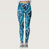 Leggings Little Doggy en bleu (Devant)