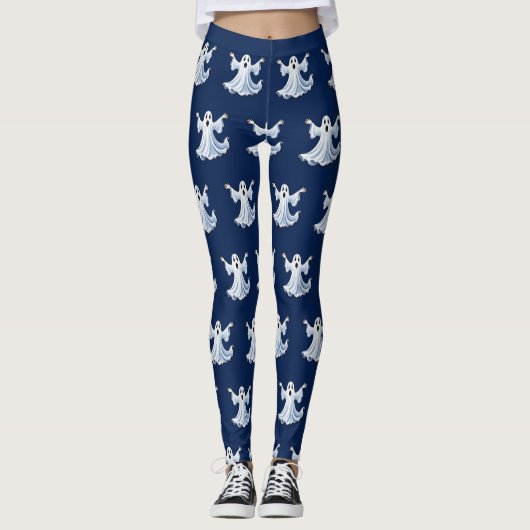 Leggings Little Éffrayant Ghost - Halloween 11 - Fun Fun (Devant)