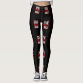 Leggings Live Love Dance Dancer Design (Devant)