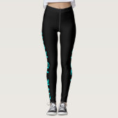 Leggings Live to Run ! Courez en direct ! Exécution Turquoi (Devant)