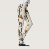 Leggings Llama alpaca faune, motif d'aquarelle. (Droite)