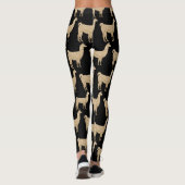 Leggings Llama Champagne Gold parties scintillant Étincelle (Dos)