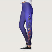 Leggings Logo affligé de Pickleball de drapeau américain (Gauche)