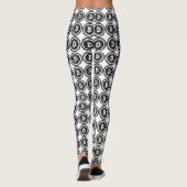 Leggings Logo Coin Noir en détresse Bitcoin (Dos)