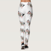 Leggings Logo de Poker Queens, Dames Motif blanc (Dos)