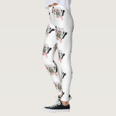 Leggings Logo de Poker Queens, Dames Motif blanc (Gauche)