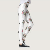 Leggings Logo de Poker Queens, Dames Motif blanc (Droite)