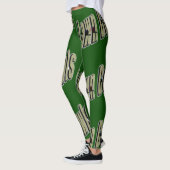 Leggings logo dimensionnel de Lawn Bowl, (Gauche)