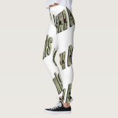 Leggings logo dimensionnel de Lawn Bowl, (Gauche)