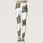 Leggings logo dimensionnel de Lawn Bowl, (Devant)