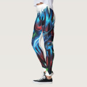 Leggings Logo graffiti 3D Cyber Chevalier Canard (Gauche)
