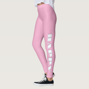 Leggings Logo HAPPY Rose
