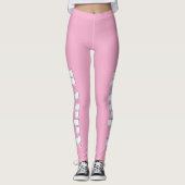 Leggings Logo HAPPY Rose (Devant)