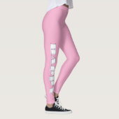 Leggings Logo HAPPY Rose (Droite)