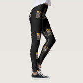 Leggings Logo Photo Cheval Et Chevaux, Noir (Droite)
