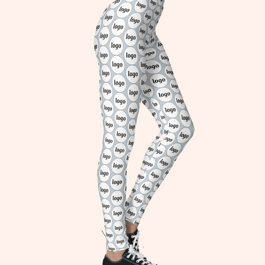 Leggings Logo simple Motif commercial Poudre bleu