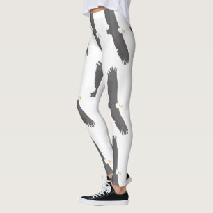 Leggings L'oiseau d'aigle de sports personnalisent des