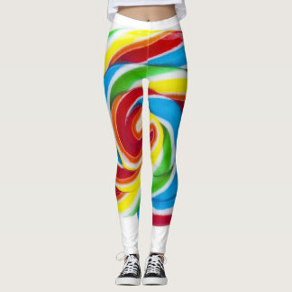Leggings Lollipop Rainbow Swirl