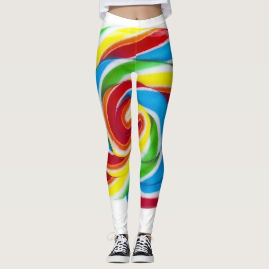 Leggings Lollipop Rainbow Swirl (Devant)