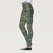Leggings London Plaid Checked Navy bleu et vert (Gauche)