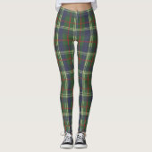Leggings London Plaid Checked Navy bleu et vert (Devant)