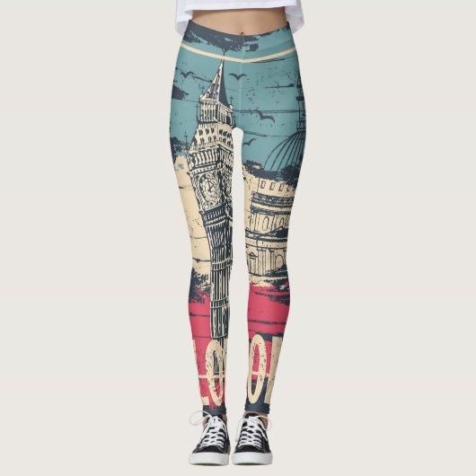 Leggings Londres Big Ben : Poster de typographie (Devant)