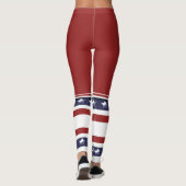 Leggings Longues femmes de chaussettes de rayures drôles (Dos)