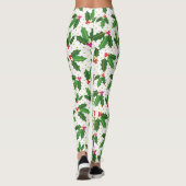 Leggings L'or moderne de houx de feuillage pointille des (Dos)