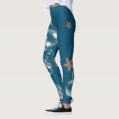 Leggings L'orange bleue d'étoiles de mer | choisissent la (Gauche)