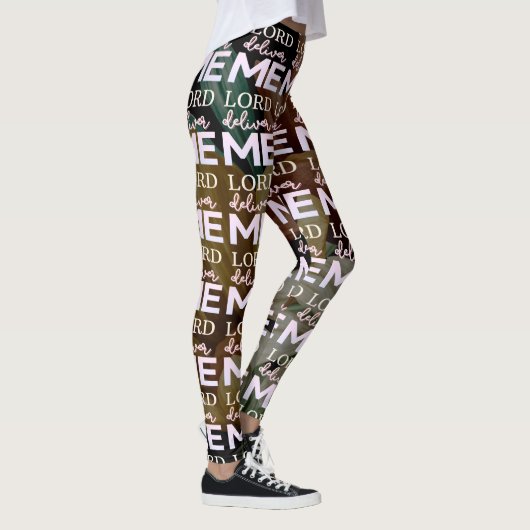 Leggings Lord Deliver Me - Floral (Droite)