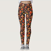 Leggings Los Muertos | Jour des Morts Floral (Devant)