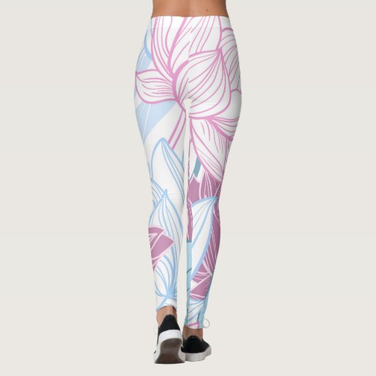 Leggings Lotus coloré (Dos)