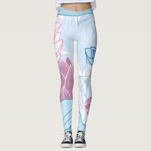 Leggings Lotus coloré (Devant)
