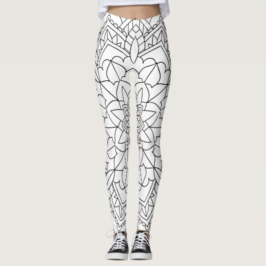 Leggings Lotus Flower Mandala (Devant)