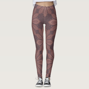 Leggings Lotus Mandala Point - Motif Batik Bali