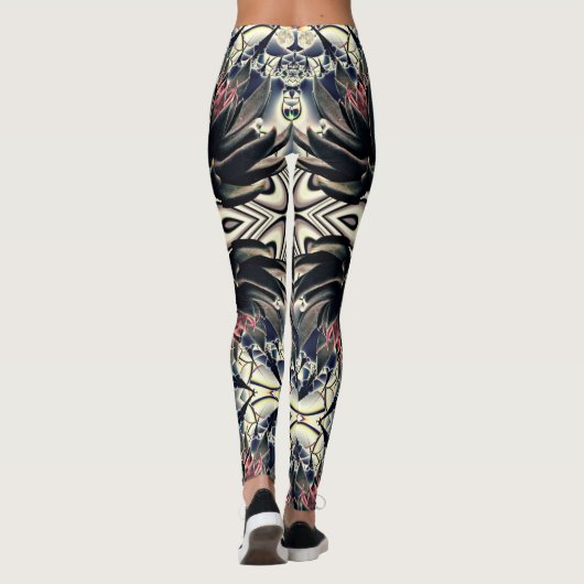 Leggings Lotus noir (Dos)