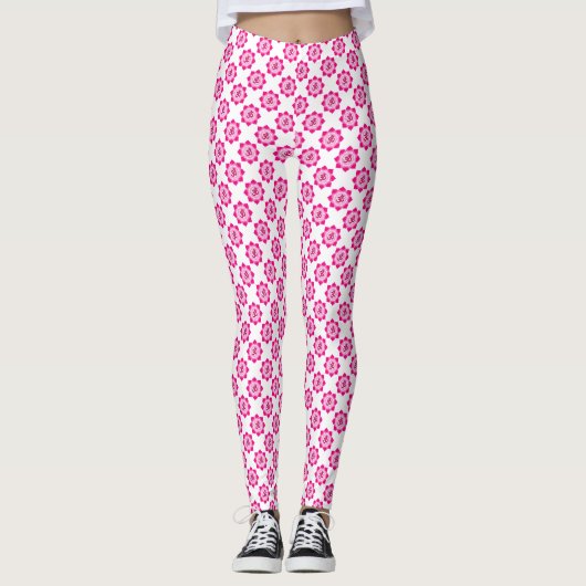 Leggings Lotus rose (Devant)
