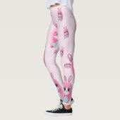 Leggings Lou Lou. Une créature douce, rose (Gauche)