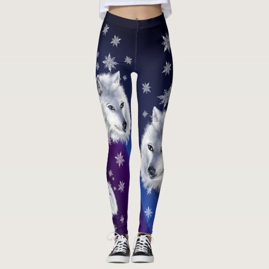 LEGGINGS LOUP BLANC DE NEIGE (Devant)