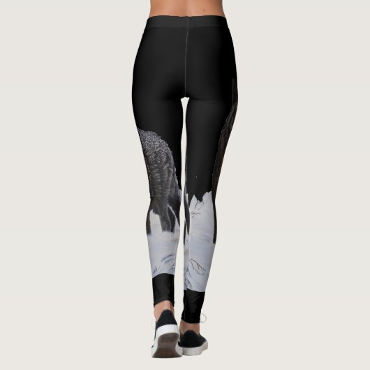 Leggings Loup noir (Dos)