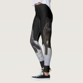 Leggings Loup noir (Gauche)
