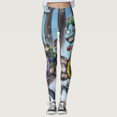 Leggings Loups de vacances (Devant)