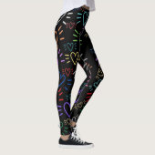 Leggings Love Colored Hearts (Droite)