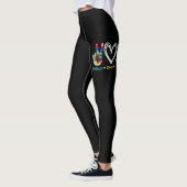 Leggings Love Cruising Ship Floating Ocean Tie Dye (Gauche)