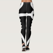 Leggings Love Eternal Skeletons Icon 2007 Noir Et Blanc (Dos)