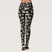 Leggings Love Ferrets - Noir (Dos)